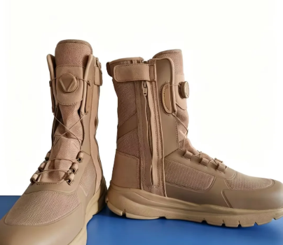 快速旋转扣飞织战术靴Breathable military boots